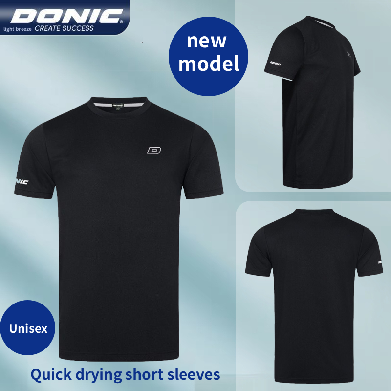 Table Tennis Uniform - أصيلة DONIC تنس الطاولة موحدة سوداء