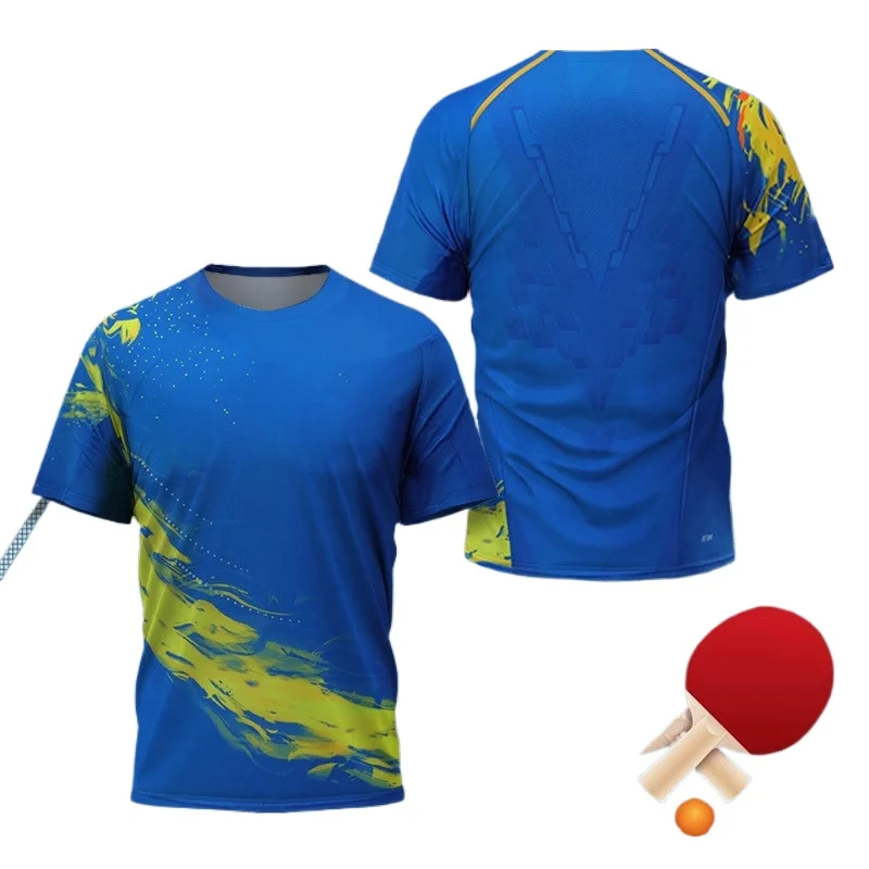 قميص رياضي للرجال بتصميم تنس ا - مراجعة Table Tennis Uniform وسعره
